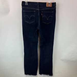 Levi Strauss Levi's Classic Boot Distressed Blue Jeans Women's Size 29